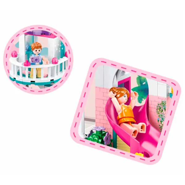Constructor Sluban Playground Clasic/ Pink photo 6 Constructor Sluban Playground Clasic/ Pink photo 6