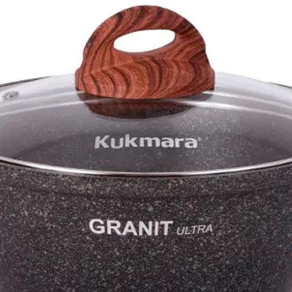 Кастрюля Kukmara КГО22А 2л Алюминий / Черный photo 2