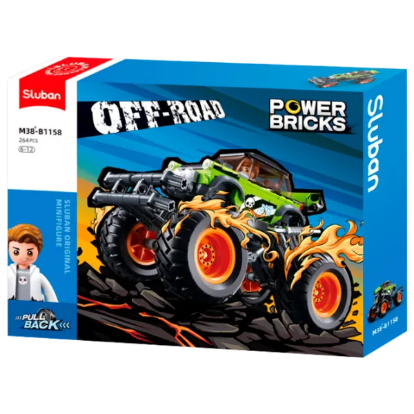 Constructor Sluban Monster Truck Transport/ Green photo 1