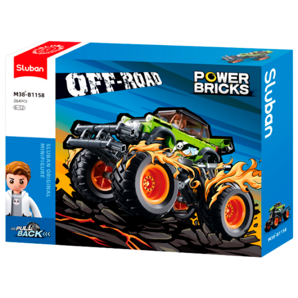 Constructor Sluban Monster Truck Transport/ Green photo 1