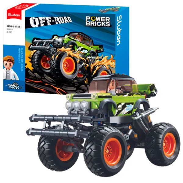 Constructor Sluban Monster Truck Transport/ Green photo 3