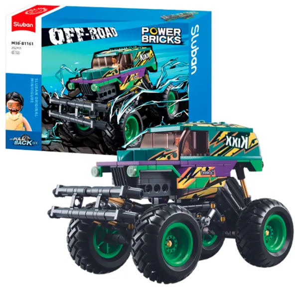 Конструктор Sluban Monster Truck Транспорт/ Зеленый photo 3