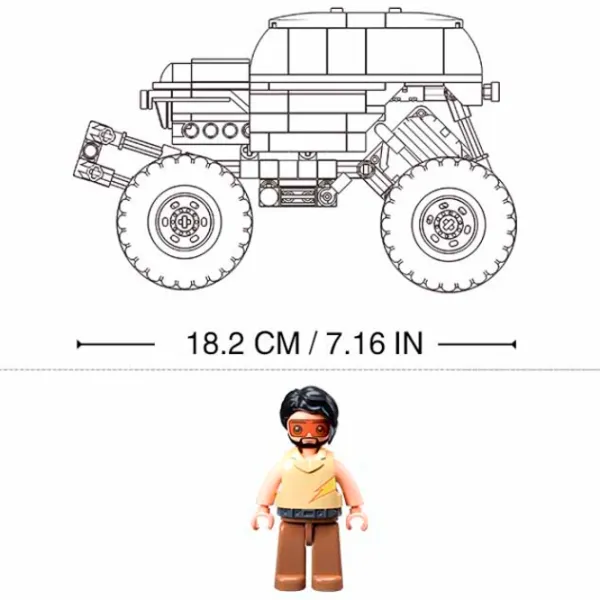 Конструктор Sluban Monster Truck Транспорт/ Зеленый photo 4