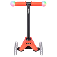 Детский трёхколёсный самокат Micro Mini2Grow Deluxe Magic LED (MMD356) 50 кг/ Красный photo 5