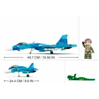 Конструктор Sluban Su-27 Fighter Самолёт/ Синий photo 4