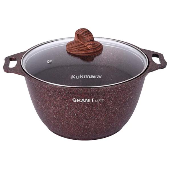 Cratiță Kukmara КГА32А 3l Aluminiu / Granite red photo 1 Cratiță Kukmara КГА32А 3l Aluminiu / Granite red photo 1