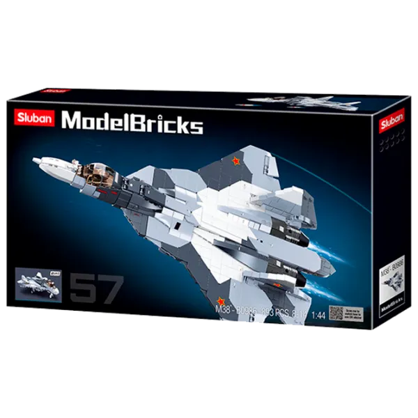 Constructor Sluban Su-57 Fighter Avion/ Gray photo 1