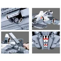 Конструктор Sluban Su-57 Fighter Самолёт/ Серый photo 6