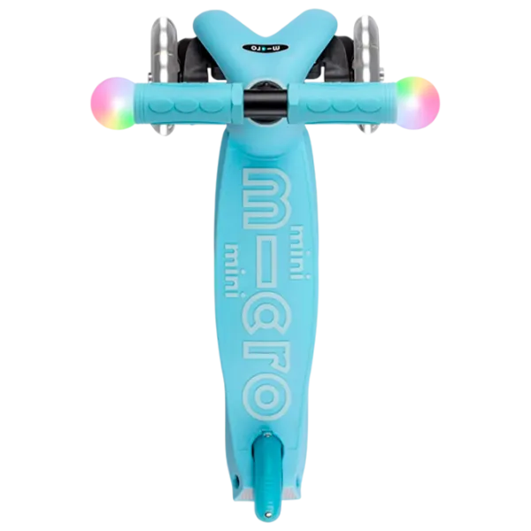 Trotinetă pentru copii cu trei roți Micro Mini2Grow Deluxe Magic LED (MMD358) 50 kg/ Blue photo 6