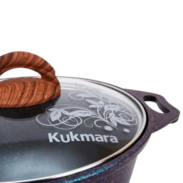 Cratiță Kukmara КГГ32А 3l Aluminiu / Granite red photo 4