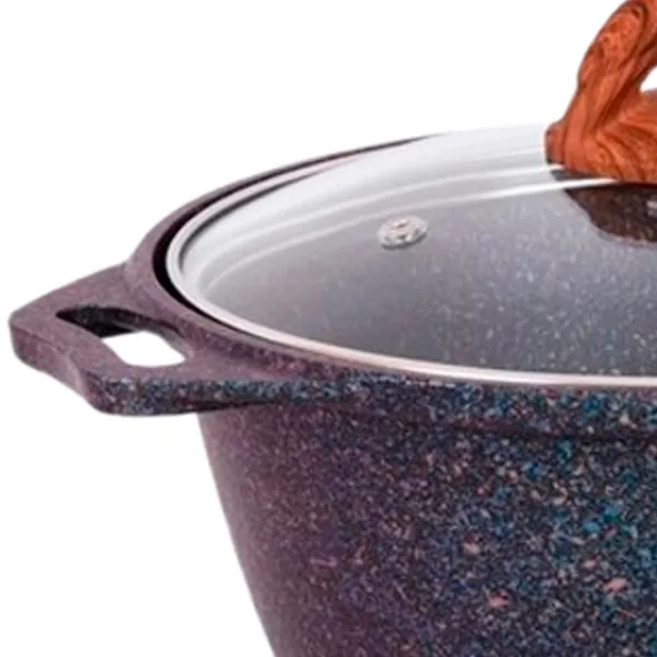 Cratiță Kukmara КГГ32А 3l Aluminiu / Granite red photo 5