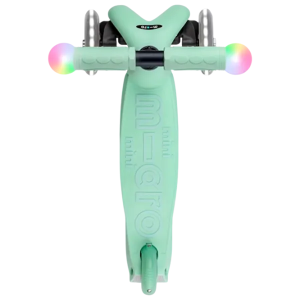 Детский трёхколёсный самокат Micro Mini2Grow Deluxe Magic LED (MMD357) 50 кг/ Мятный photo 7