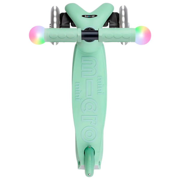 Детский трёхколёсный самокат Micro Mini2Grow Deluxe Magic LED (MMD357) 50 кг/ Мятный photo 7