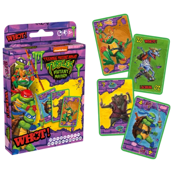 Настольная игра Winning Moves WHOT! Ninja Turtles 5+/ Игральные карты photo 1