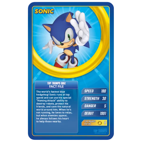 Настольная игра Winning Moves Top Trumps Sonic 6+/ Стратегия photo 2