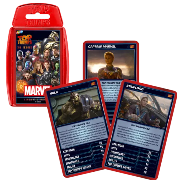 Настольная игра Winning Moves Top Trumps Marvel Cinematic Universe 6+/ Стратегия photo 1