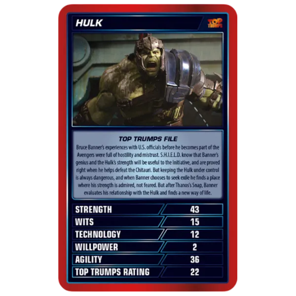 Настольная игра Winning Moves Top Trumps Marvel Cinematic Universe 6+/ Стратегия photo 3