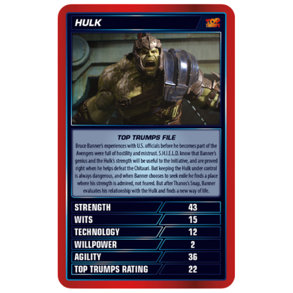 Настольная игра Winning Moves Top Trumps Marvel Cinematic Universe 6+/ Стратегия photo 3