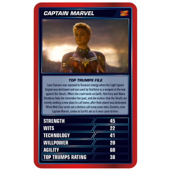 Настольная игра Winning Moves Top Trumps Marvel Cinematic Universe 6+/ Стратегия photo 5