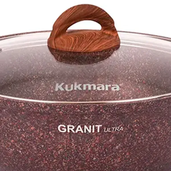 Жаровня Kukmara жга41а 4л Алюминий / Granite red photo 4