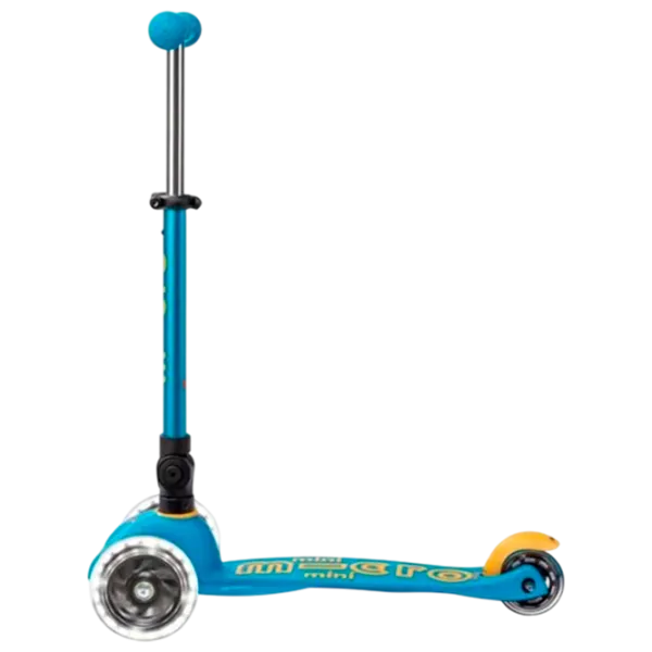 Детский трёхколёсный самокат Micro Mini Deluxe Foldable LED (MMD200) 50 кг/ Синий photo 5