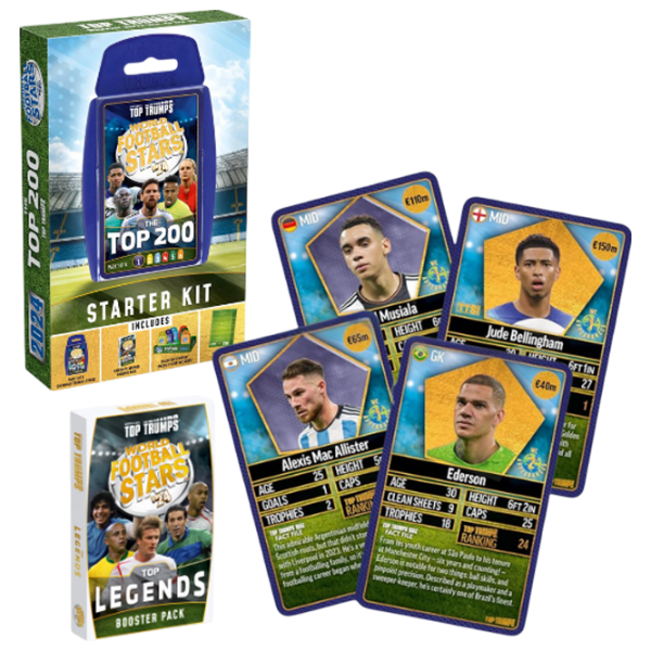 Настольная игра Winning Moves Top Trumps World Football Stars 200 6+/ Логическая игра photo 1