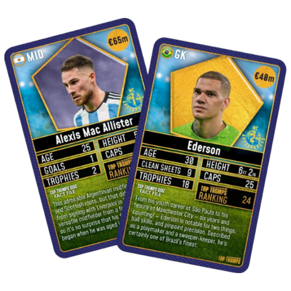 Настольная игра Winning Moves Top Trumps World Football Stars 200 6+/ Логическая игра photo 2