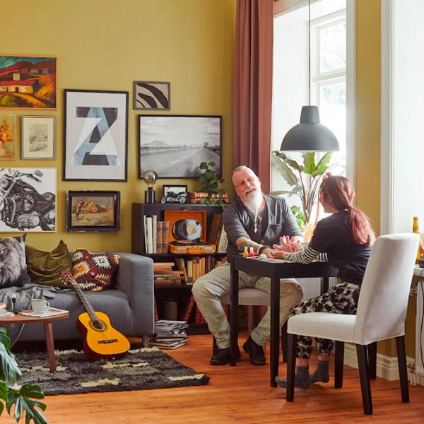 Кухонный стул Ikea Bergmund Полиэстер/ Серый Черный photo 5