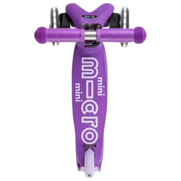 Детский трёхколёсный самокат Micro Mini Deluxe Foldable LED (MMD199) 50 кг/ Пурпурный photo 6