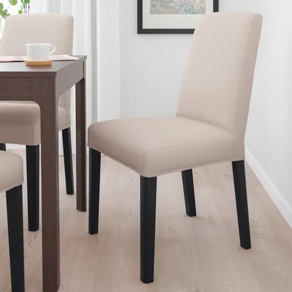 Scaun de bucătărie Ikea Bergmund Poliester/ Beige Black photo 2