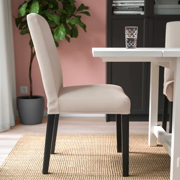 Scaun de bucătărie Ikea Bergmund Poliester/ Beige Black photo 3