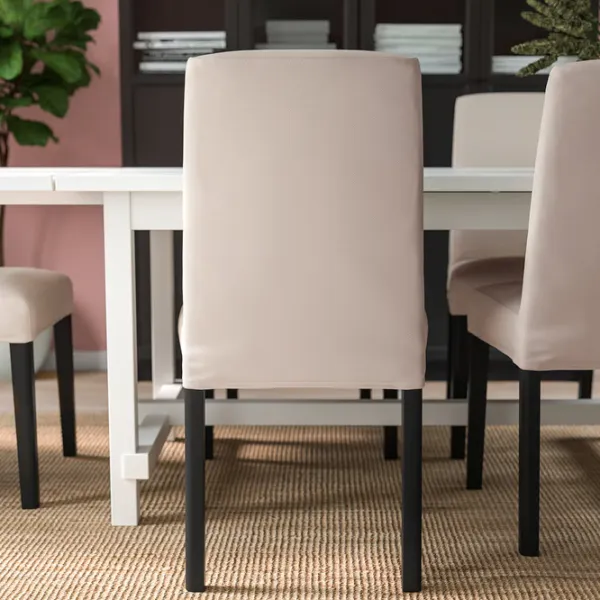 Scaun de bucătărie Ikea Bergmund Poliester/ Beige Black photo 4