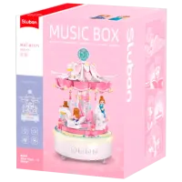 Constructor Sluban Musical Carousel Clasic/ Pink