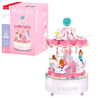 Конструктор Sluban Musical Carousel Классический/ Розовый photo 2