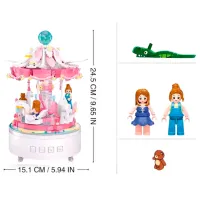 Конструктор Sluban Musical Carousel Классический/ Розовый photo 4