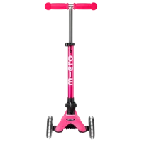 Детский трёхколёсный самокат Micro Mini Deluxe Foldable LED (MMD197) 50 кг/ Розовый photo 3