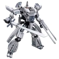Constructor Sluban Military helicopter Robot/ Gray photo 3