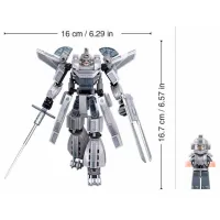 Constructor Sluban Military helicopter Robot/ Gray photo 6
