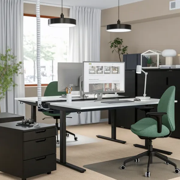 Офисный стол Ikea Mittzon ДСП/ Белый photo 2