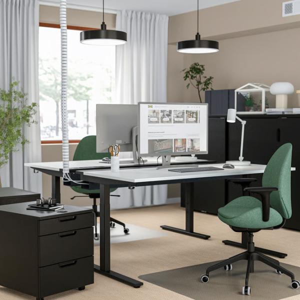 Офисный стол Ikea Mittzon ДСП/ Белый photo 2