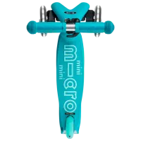 Детский трёхколёсный самокат Micro Mini Deluxe Foldable LED (MMD198) 50 кг/ Aqua photo 2