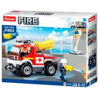 Constructor Sluban Fire Engine Mașină de pompieri/ Red
