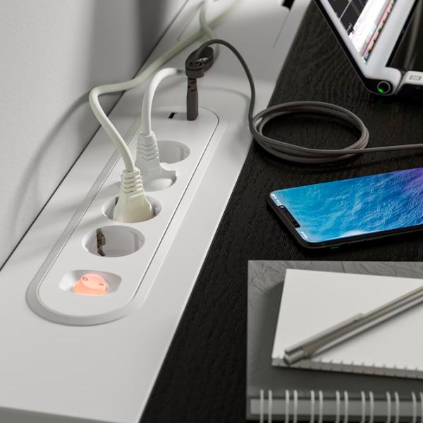 Офисный стол Ikea Mittzon ДСП/ Белый photo 3