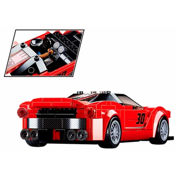 Constructor Sluban Racing Car Italy Mașină/ Red photo 5 Constructor Sluban Racing Car Italy Mașină/ Red photo 5