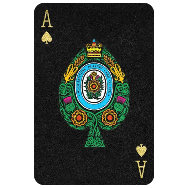 Настольная игра Winning Moves Waddingtons No.1 Black And Gold Deck 6+/ Игральные карты photo 3