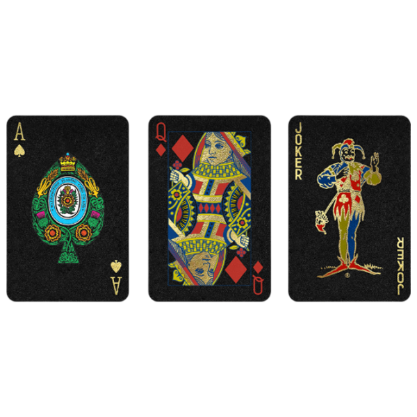 Настольная игра Winning Moves Waddingtons No.1 Black And Gold Deck 6+/ Игральные карты photo 4