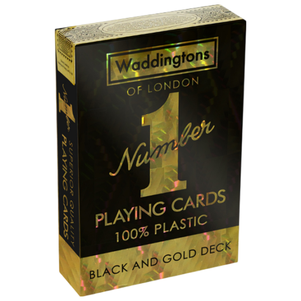 Настольная игра Winning Moves Waddingtons No.1 Black And Gold Deck 6+/ Игральные карты photo 5