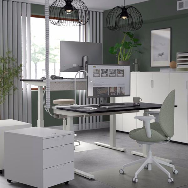 Офисный стол Ikea Mittzon ДСП/ Белый photo 5