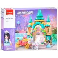 Constructor Sluban Castle with coach Clasic/ Gold