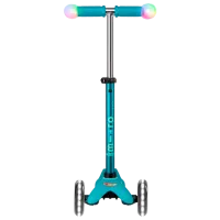 Trotinetă pentru copii cu trei roți Micro Mini Deluxe Magic LED (MMD131) 50 kg/ Aqua photo 2